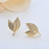 Tree Leaf Stud Earrings High Jewelry Making Supplies Diy Accessories