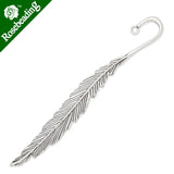 Antique Silver Bookmark Hook Leaf 10pcs/lot
