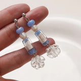 15x11mm Lampwork Bead Glass Flower Big Hole DIY Jewelry Making