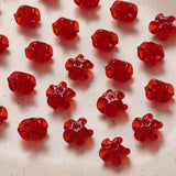 15x11mm Lampwork Bead Glass Flower Big Hole DIY Jewelry Making
