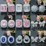Minimalist Pink Kunzite Sapphire CZ Earrings