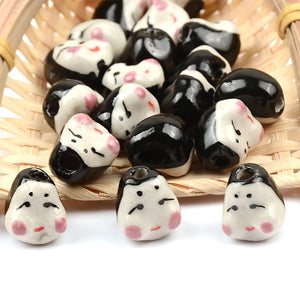 15x16mm Porcelain Doll Beads for Jewelry Making Supplies