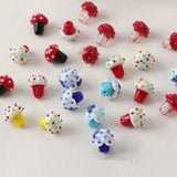 Icecream Bead Lampwork Mushroom Glass Bead DIY Jewelry
