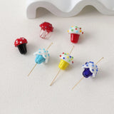 Icecream Bead Lampwork Mushroom Glass Bead DIY Jewelry