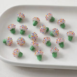 Icecream Bead Lampwork Mushroom Glass Bead DIY Jewelry