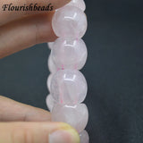 15x16mm Gemstone Bracelet Mix Stretch Bangle Yoga Jewelry