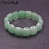 15x16mm Gemstone Bracelet Mix Stretch Bangle Yoga Jewelry