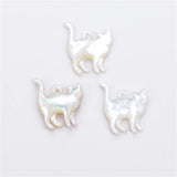 15x16mm Shell Cat Pendant for Jewelry Making DIY