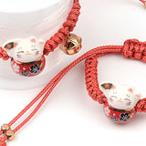 Red Flowers Kitten Ceramic Beads for Jewelry Women Girls Birthday Gift Female