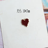 Colorful Alloy Heart Charms 50Pcs DIY Jewelry Making