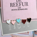 Colorful Alloy Heart Charms 50Pcs DIY Jewelry Making
