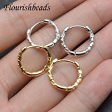 15x17mm Plated Round Circle Earring Hoops Earwire for Women Girl Party