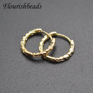 15x17mm Plated Round Circle Earring Hoops Earwire for Women Girl Party