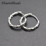 15x17mm Plated Round Circle Earring Hoops Earwire for Women Girl Party