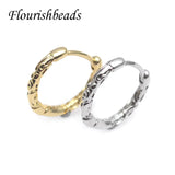 15x17mm Plated Round Circle Earring Hoops Earwire for Women Girl Party