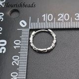 15x17mm Plated Round Circle Earring Hoops Earwire for Women Girl Party