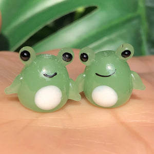 15x18mm Frog Shape Lampwork Glass Beads Animals Pendant Crafts DIY Bracelets