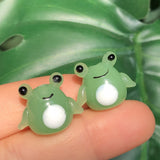 15x18mm Frog Shape Lampwork Glass Beads Animals Pendant Crafts DIY Bracelets