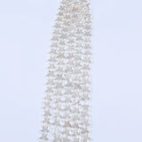 15x2.8mm Carved Star Shell Pearl Beads Strand