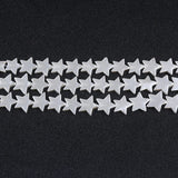 15x2.8mm Carved Star Shell Pearl Beads Strand
