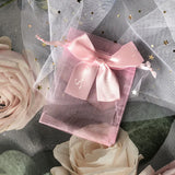 50Pcs/Lot Hot Knitted Mesh Bags Jewelry Gift Packaging Pouches With Bow