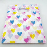 Plastic Pouches Bags 50pcs Love Heart Pattern Party Wedding Candy Jewelry Gift
