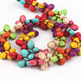 15x20mm Colorful Howlite Butterfly Beads 90Pcs/Lot Charms Spacer Bead
