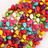 90Pcs/Lot Colorful Howlite Butterfly Beads 15x20mm Charms Spacer Bead