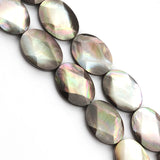 15x20mm Abalone Shell Flat Oval Spacer Beads for Jewelry Making