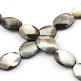 15x20mm Abalone Shell Flat Oval Spacer Beads for Jewelry Making