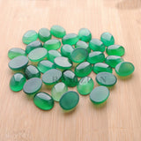 15x20mm Green Agates Beads Oval Reiki Accessories for DIY Jewelry 20Pcs