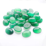 15x20mm Green Agates Beads Oval Reiki Accessories for DIY Jewelry 20Pcs