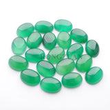 15x20mm Green Agates Beads Oval Reiki Accessories for DIY Jewelry 20Pcs