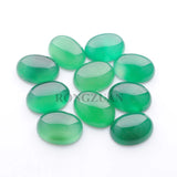 15x20mm Green Agates Beads Oval Reiki Accessories for DIY Jewelry 20Pcs