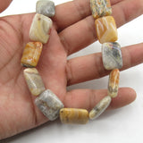 15x20mm Crazy Lace Agate Square Beads 16'' Strands