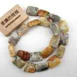 15x20mm Crazy Lace Agate Square Beads 16'' Strands