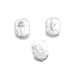 15x23MM Natural Freshwater Pearl Earring Charms Jewelry Loose Beads