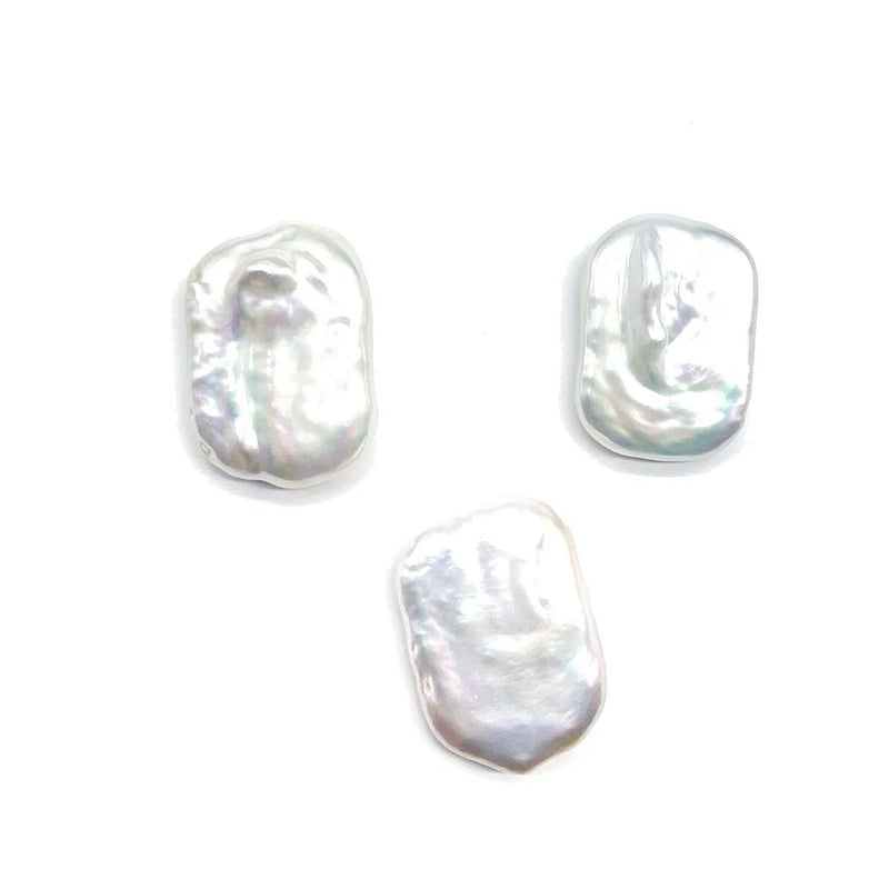 15x23MM Natural Freshwater Pearl Earring Charms Jewelry Loose Beads