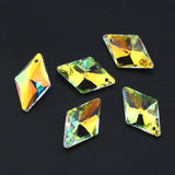 6320 Rhombus Pendant Glass Bead Charms 12pcs