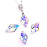 6320 Rhombus Pendant Glass Bead Charms 12pcs
