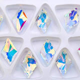 6320 Rhombus Pendant Glass Bead Charms 12pcs