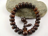 Lightning Stroke Jujube Wood OM Mani Padme Hum Bracelet