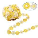 15yd Daisy Flower Lace Trim Ribbon Embroidery 25mm Sewing DIY Crafts Colorful