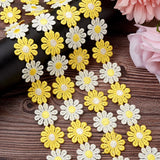 15yd Daisy Flower Lace Trim Ribbon Embroidery 25mm Sewing DIY Crafts Colorful