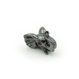 Micro Pave Red CZ Elephant Head Beads for DIY Bracelets or Necklaces