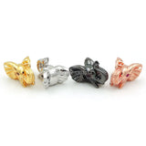 Micro Pave Red CZ Elephant Head Beads for DIY Bracelets or Necklaces