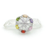 Micro Pave CZ Flower Beads for DIY Bracelets/Necklaces