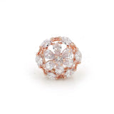 16*16*9mm CZ Flower Beads for DIY Bracelets or Necklaces