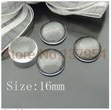 200 Count 16mm Clear Round Glass Cabs DIY