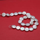 16-17mm Freshwater Pearl Loose Beads Button Shape Jewelry Pendant DIY Making